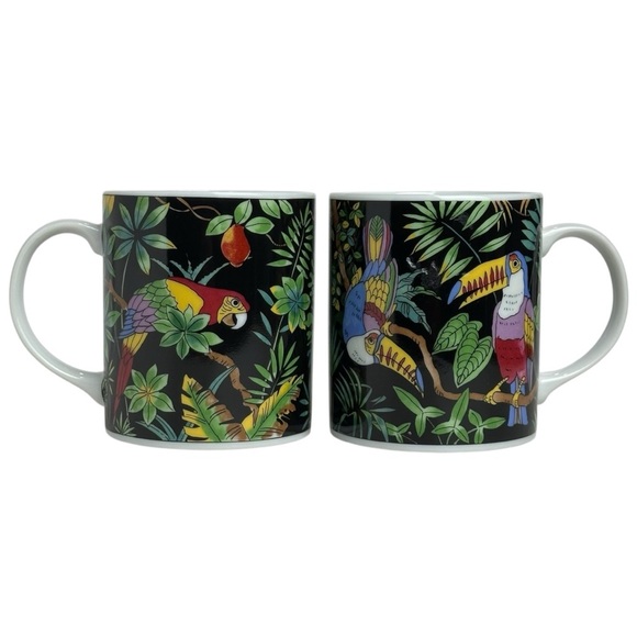 Vintage Disney Company Takahashi Made in Japan Coffee Mug Parrot Toucan Animal - Picture 1 of 7